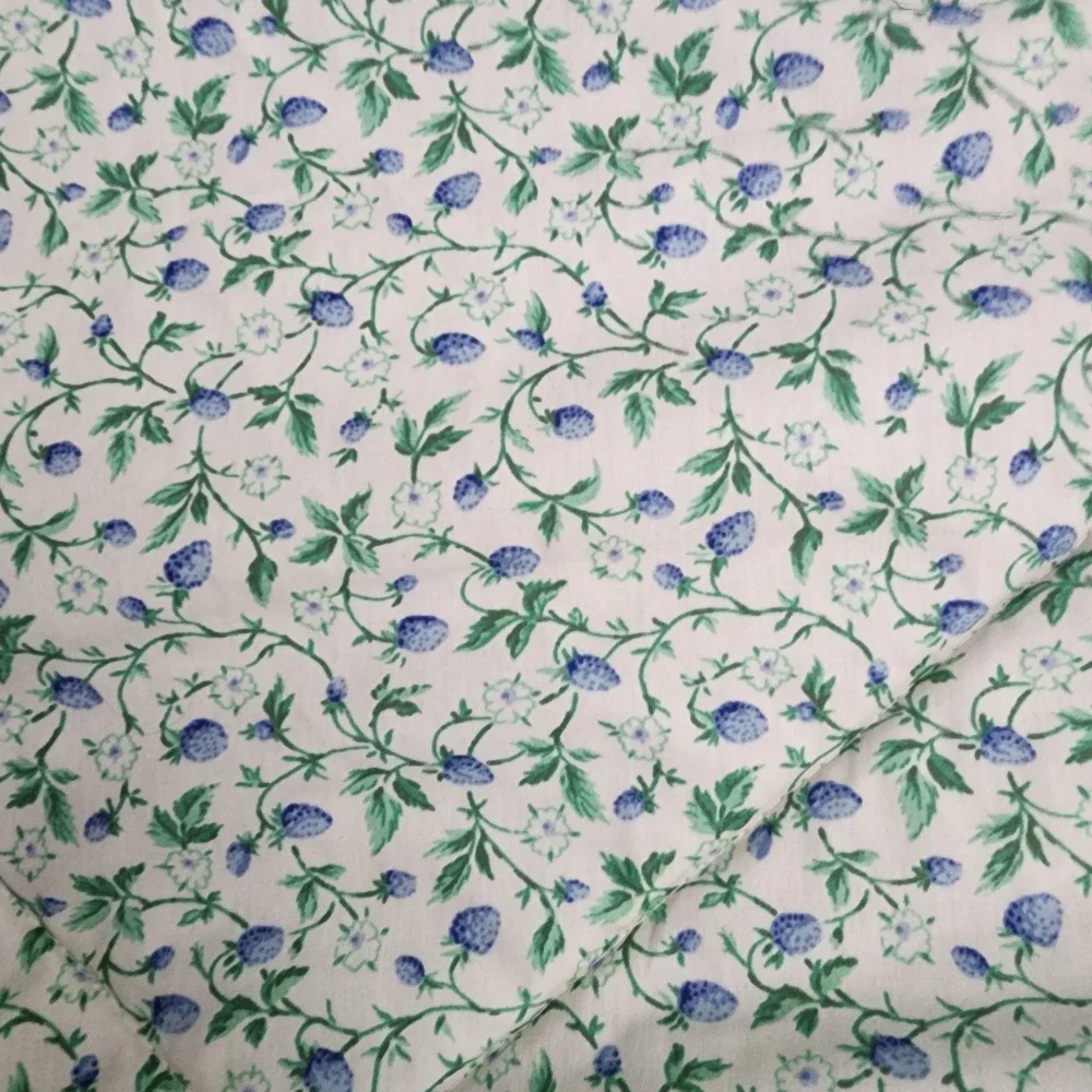 Vintage Laura Ashley Bramble Berry Full/Queen Comforter Set Revman Green 2 Shams